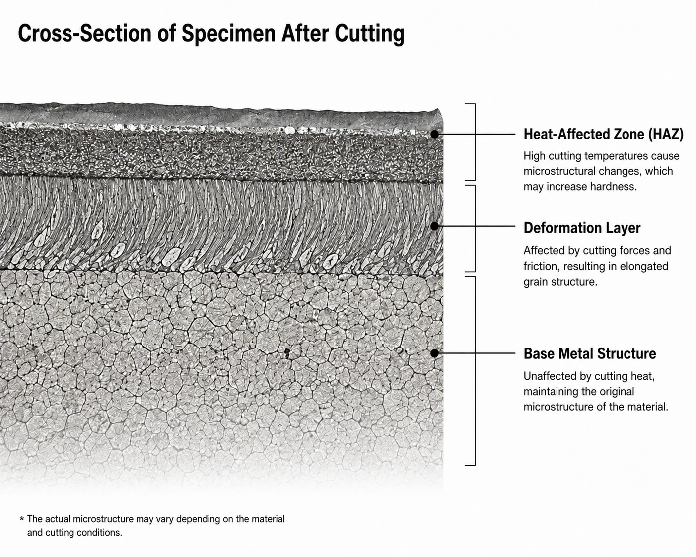 How to Minimize the Heat-Affected Zone During Metallographic Sectioning: A Study of Cooling, Feed Rate, and Cutting Wheel Selection