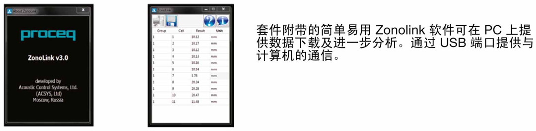 超音波測厚儀搭配 Zonolink 系統